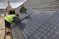 Bethesda Methodist Church in Gloucestershire - putting 32 PV panels on the south facing roof