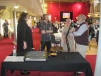 Cross Rhythms presenter Chris Mountford interviewing guests at
the Civic Prayer Breakfast