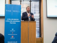 Richard at a parliamentary reception for The Wall of Answered Prayer 