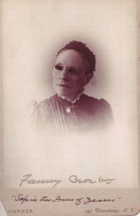 Fanny Crosby (photo: Garber; Moody Bible Institute)