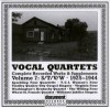 Product Image: Various - Vocal Quartets Vol 7 S/T/V/W 1925-1944 Complete Recorded Works & Supplements