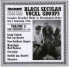 Product Image: Various - Black Secular Vocal Groups Vol 2: The Thirties (1931 - 1939)